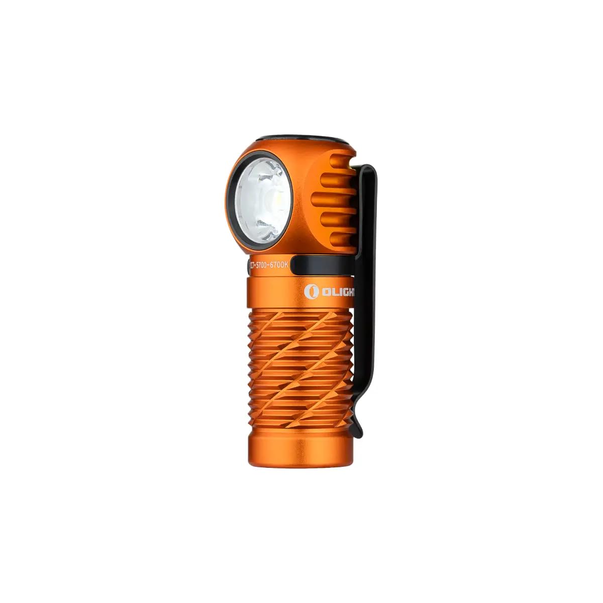 OLIGHT Perun 3 Mini Kit LED Stirnlampe 1250 Lumen wiederaufladbare Kopflampe mit 5000 mAh Ladecase, 60 Tage Akkulaufzeit, 5 Weißlicht- & 3 Rotlicht-Modi, Ideal für Camping, Angeln, Notfall Orange