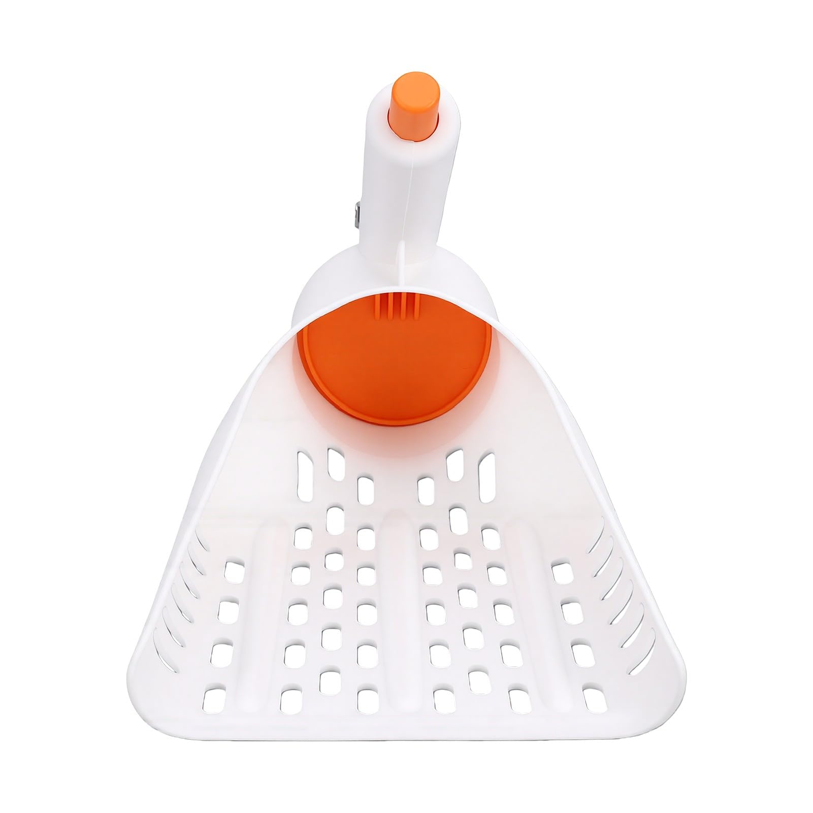 Luocute Łopatka do żwirku dla Kota z Dużym Otworem, Szybkie Przesiewanie Narzędzie dla Zwierząt Domowych (WHITE) | 6mm Otwór, łatwe Czyszczenie, Kompatybilne z żwirkiem Tofu i Bentonitowym, Antypoślizgowy Uchwyt PP