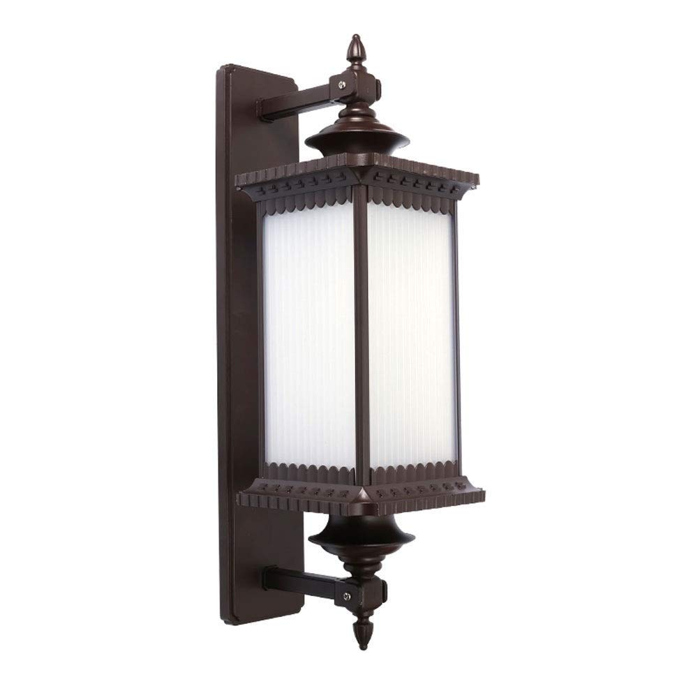 VDOQTLJT Outdoor Garden Wall Lantern Tradition Outside Courtyard Villa Cafe Exterior Acrylic Lampshade Aluminum Waterproof Lamp Sconce Aisle Illumination Light E27