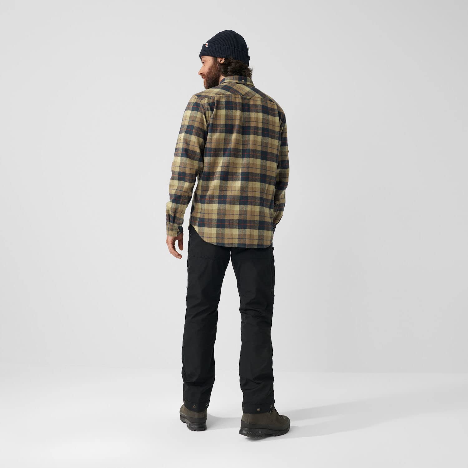 Fjällräven Męska koszula Singi Heavy Flannel M, Black/Deep Forest, XXL, czarny/głęboki las, XXL
