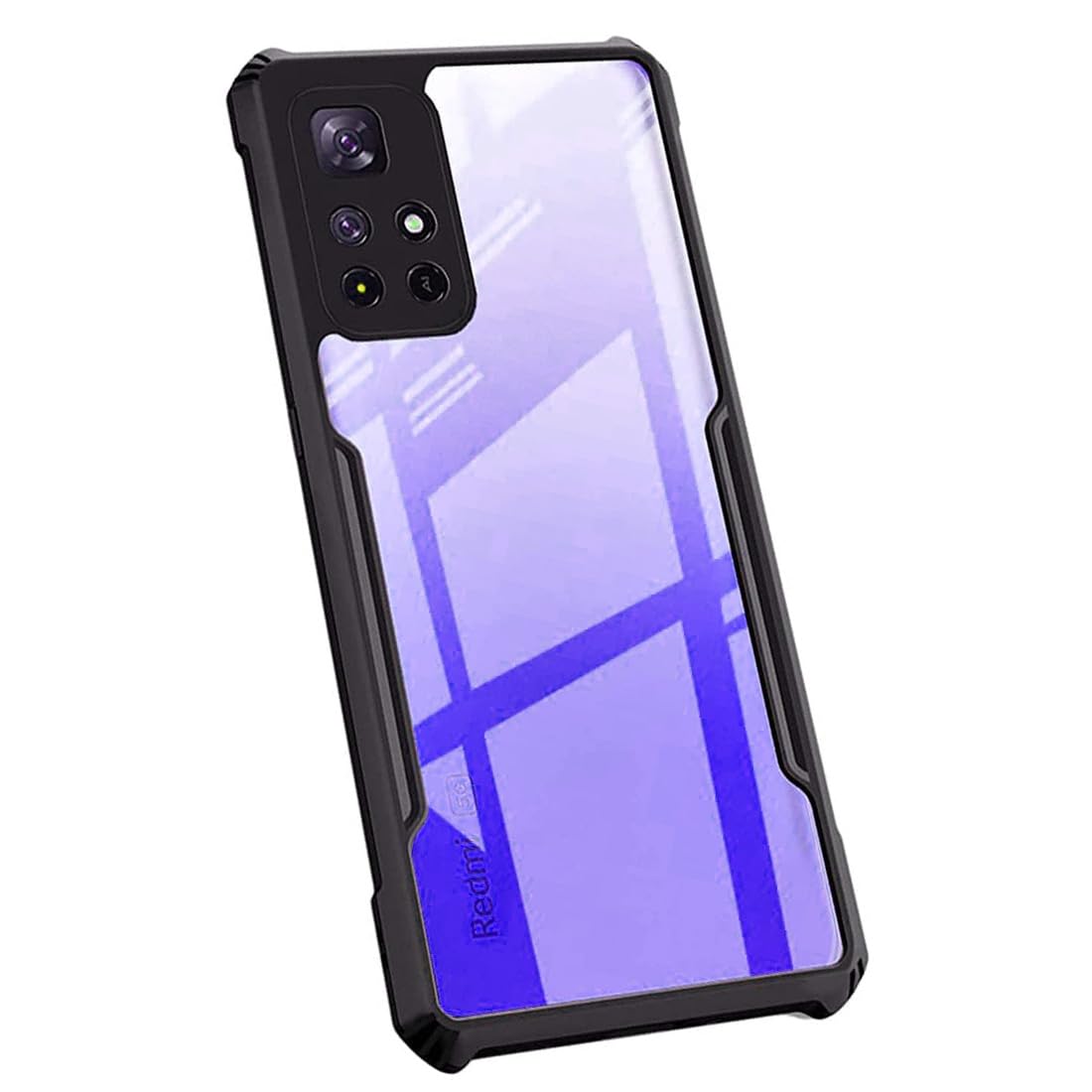COBERTA Back Cover for Xiaomi 11i Hypercharge 5G Back Cover Case - Black Transparent (B0CGHVD856) Amazon Price History, Amazon Price Tracker