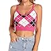 Canotta da donna estate Crop Sexy senza maniche scollo a V Casual Basic Halter Strap Cami, Mocassini eleganti da donna, S/M
