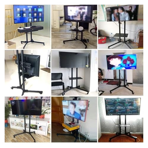 Soporte móvil para TV con ruedas y ajuste múltiple miniatura 7