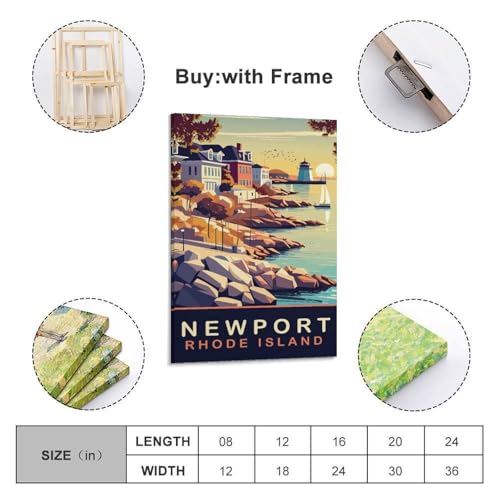 Poster de voyage Newport Rhode Island pour s'évader chez soi - 2