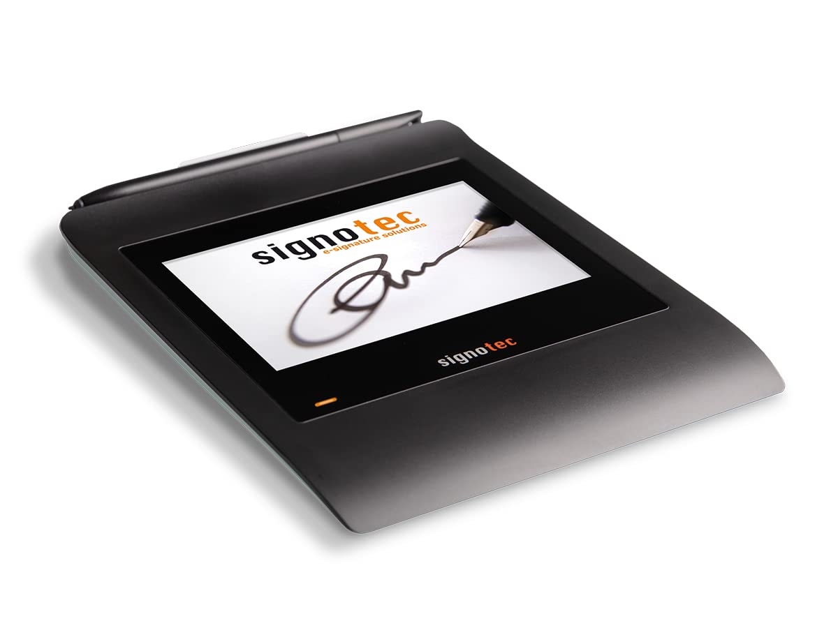 signotec Gamma - Unterschriftenpad 5" Farb-LCD, Hochauflösender ERT-Stiftsensor, 2.048 Druckstufen, 500 Hz Abtastrate, RSA-Verschlüsselung, USB-Anschluss - 5