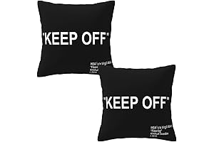 Set of 2 - Keep Off Throw Pillow Cover Collection for Home Decor