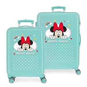 Disney Minnie Rainbow Kofferset, 55/68 cms