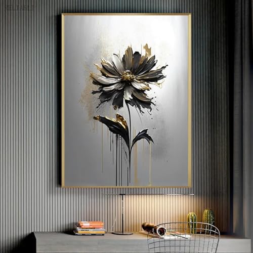 Impression sur toile abstraite TONGYINLI tableau fleur 20x30cm