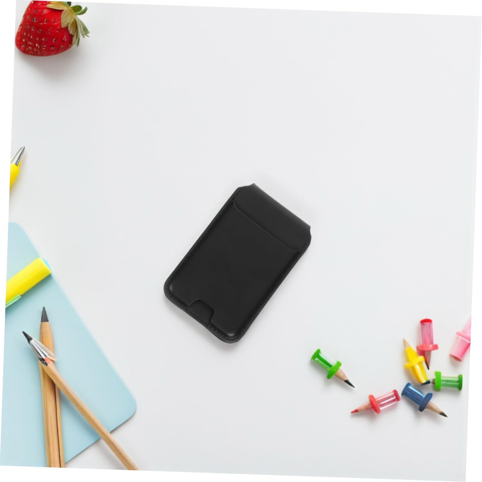 Gatuida Porta Carte Magnetico per Telefono Nero in Pu Supporto Pieghevole | Scomparto per Tessere e Badge, Funzione da Tavolo, Design Multifunzione per Uso Quotidiano