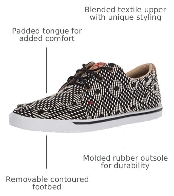 Image of Twisted X Womens Hooey Loper Low Top Sneakers | Casual Shoes