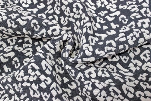 Image of Multipurpose 40x40x8 CM Woven Fashionable High Densitiy Foam Cushion Set for Floor, Patio, Chair and Balcony Garden Seating - Black & Beige Animal Set, Small Size Set - 16x16x3 Inch