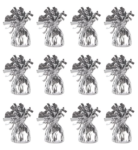 Beistle 50804-S Metallic Wrapped Balloon Weights, 12 Per Package