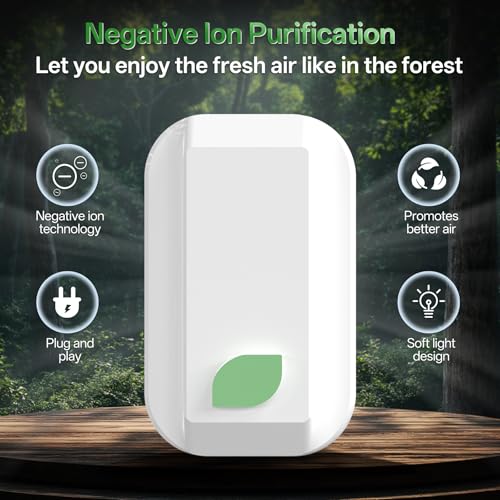 Limpin Plug In Air Ionizers-4Pack, Negative Ion Air Purifier for Home Quiet Operation Ionic Air Purifier - image 2