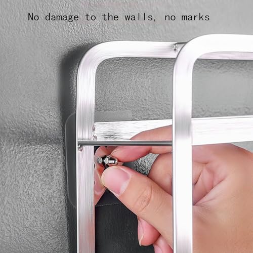 Image of 20 PCS Adhesive Hooks Heavy Duty, Screw Free Sticker, Seamless Screws for Wall Mount, No-Trace Sticker Frame Hangers Without Nails for Mount Wall Shelf,for Kitchen,Home,Office(10mm)