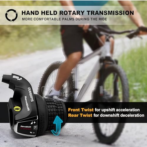 image for Relwears 7 Speed Right Shift Lever SL-RS35-7R, Bicycle Twist Shifter L