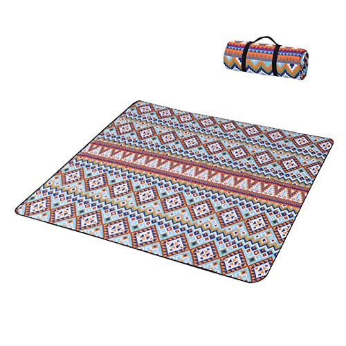 Keebgyy Beach Blanket, Outdoor Picnic Blanket, Foldable Waterproof Sand Mat, Extra Large Picnic Blanket, for Beach Camping Hiking Travel Outdoor Family Concerts(200x150cm-Beautiful Harvest)