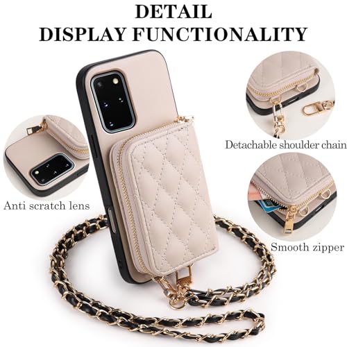 Étui portefeuille Samsung S20 Plus avec fermeture éclair anti-perte - 4