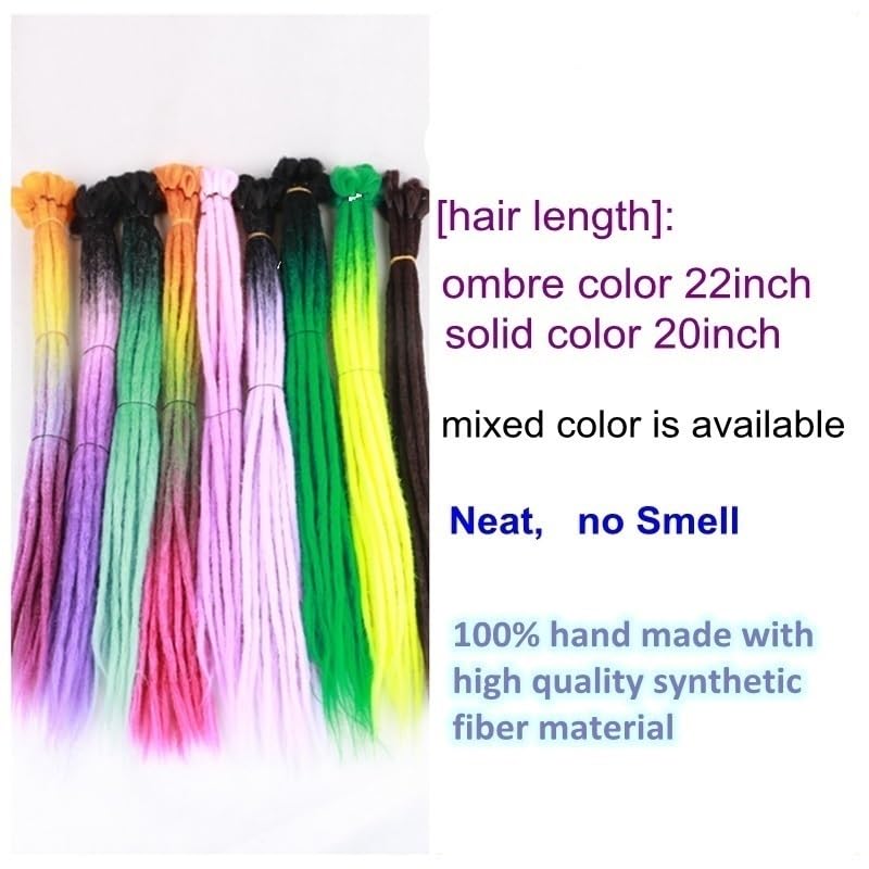 5 Pieces Ombre Hand Made Dreadlocks Hair Extensions Synthetic Hip-hop Style Crochet Braids Hair(4/27HL)
