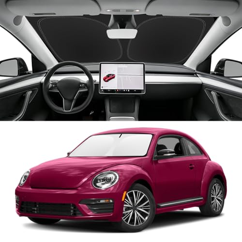 Image of Custom Fit Windshield Sun Shade for Volkswagen VW Beetle 2012-2019