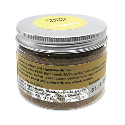 Spice Made Miracle Kruidenmix Hennep Kip - de beste kruiden voor de kip en vegetarische gerechten - Spice Rub voor… - Afbeelding 3