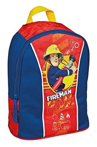 Preisvergleich Produktbild Kinder Rucksack - kompatibel mit Fireman Sam - Feuerwehrmann Sam - Kinderrucksack - mit 1 Hauptfach