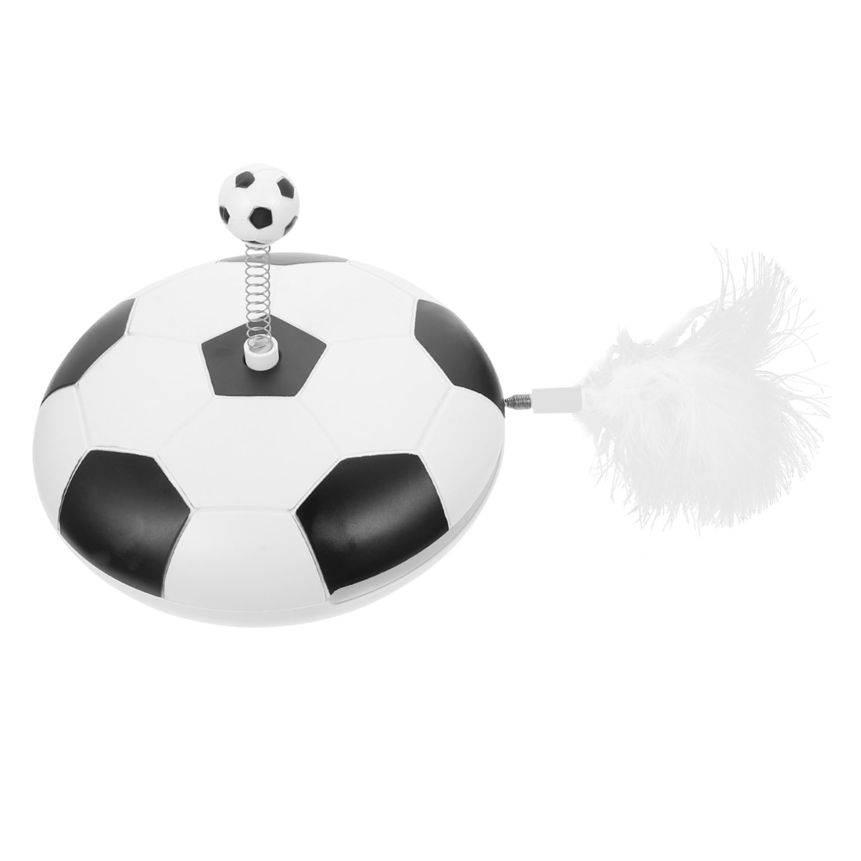 ABOOFAN Elektronisches Katzenspielzeug mit Automatischer Richtungsanpassung und Abs Material Interaktives Federspielzeug zur Stressreduktion und Katzenbeschäftigung im Innenbereich