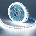 KXZM 12V LED Strip Light Cool White 6000K 5M/16.4ft 600LEDs Flexible SMD2835 High Brightness No-Waterproof IP20 LED Tape Lights for Bedroom Kitchen Party etc Decorate(No Power Supply)
