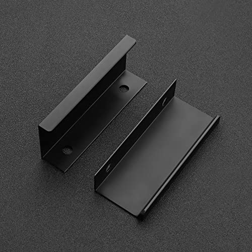 Image of Ravinte 20 Pack Finger Pulls for Cabinets 76mm /3 inch Length Black Edge Pulls