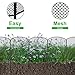 LIANTRAL 10-teilige Tier Barriere Zaun, Mesh Dekorativer Gartenzaun, Steckzaun Metall, Rostfeste Gartenzaun, Kein Graben Zaun Patio Grenze Tierzaun für Hunde Kaninchen im Freien Patio, 61 cm x 3 m