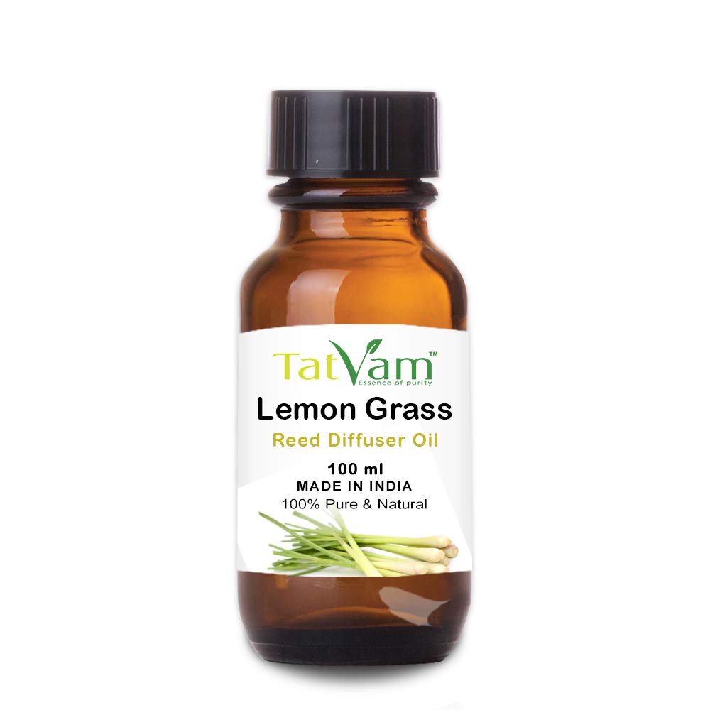 Tatvam Lemon Grass Aroma Oil for Diffuser/Ultrasonic Aroma Diffuser/Tealight Diffuser/Reed Diffuser, 100ml (B07XK31D1G) Amazon Price History, Amazon Price Tracker