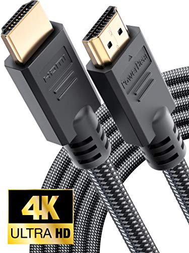 PowerBear 4K HDMI Cable 25 ft | Braided Nylon & Gold Connectors