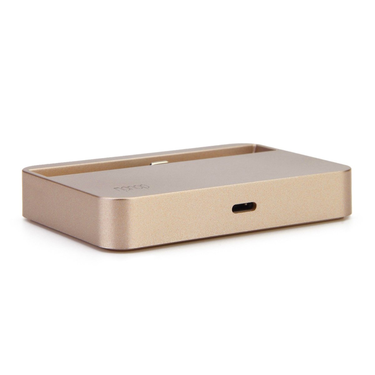 doupi Dockingstation für iPhone X, Xs, Xs Max, Xr, 8/8 Plus, 7/7 Plus, 6 / 6S Plus, 5 5C 5S SE, iPod Halterung zu Laden Datenübertragung [Ladekabel inklusive], Gold