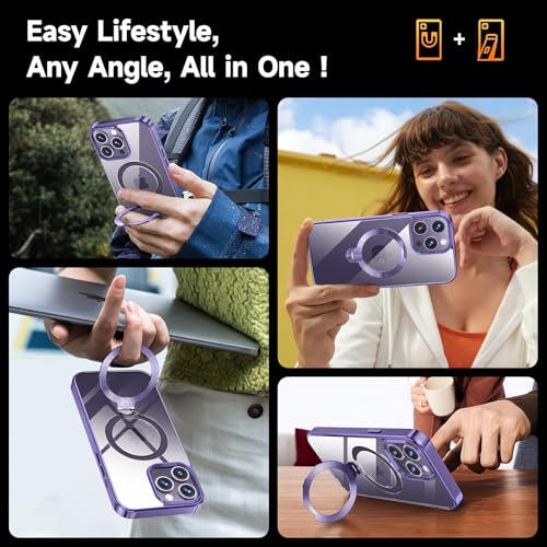 Coque de protection premium iPhone 14 Pro Max MagSafe au placage antichoc raffiné