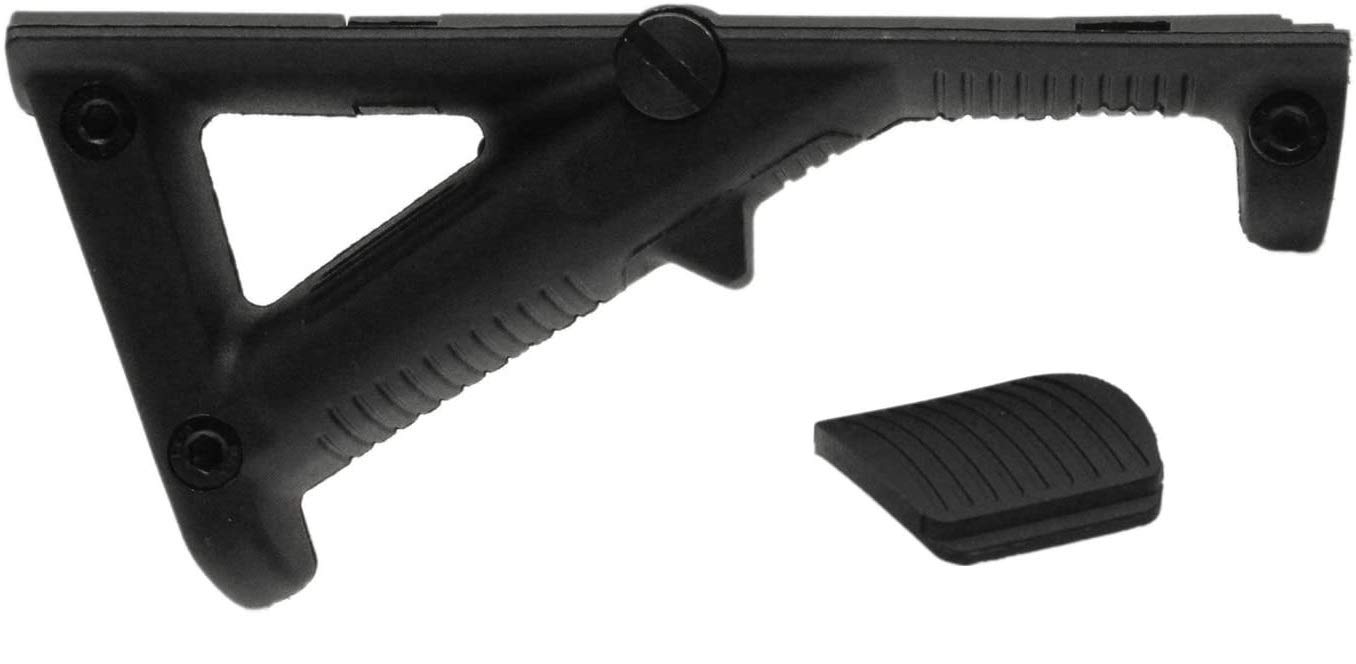 KOSxBO Premium Airsoft Angled Fore Grip/Foregrip - czarny, do szyn tkowych (20-23 mm)