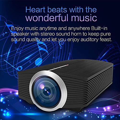 Image of BIGASUO Mini Laptop Projector YG500 Portable Projector Outdoor Movie Projector Video Projector for Home Theater Movie Projector with HDMI /USB /Audio /AV for iOS /Android /Windows /PS5 /computer (BGP36)