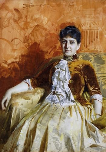 Art pour décoration chambre portrait Oflamm par Anders Leonard Zorn grand format 60x90cm