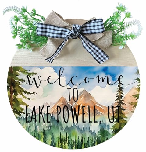 Wooden Wreath Explore Lake Powell Utah Souvenir Camping...