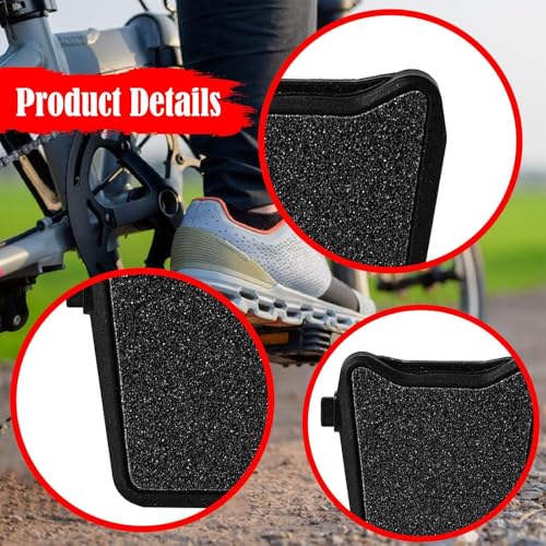 YIJU 2 Pieces Pedal Converters, Portable Easy to Install, Stylish Pedals to Convert Flat Pedals, Platform Pedal Adapters3
