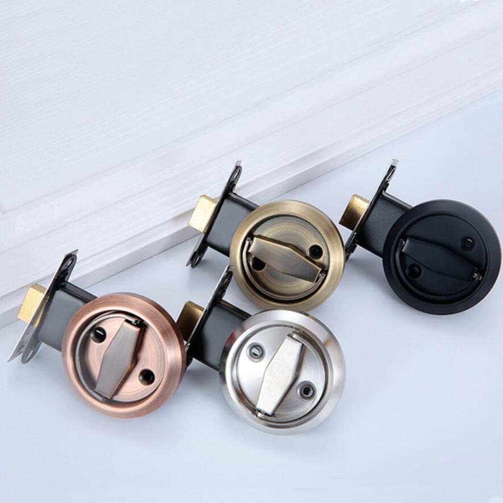 Stainless Steel Hidden Door Locks Cabinet Furniture Invisible Locks Brown
