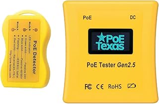 PoE Detector & PoE Tester (Gen2.5) Tool Kit - Detect Power on The Network Cable + Test Power Over Ethernet to Determine Voltage, Current and Power Consumption on Network Cable, No Battery Needed