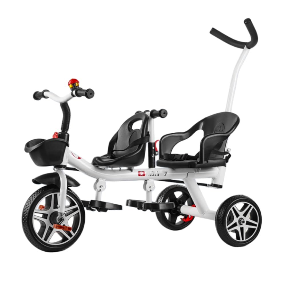 Amazon.co.jp: Jopsavmベビーカー、子供用三輪車， 手押し棒 ，二人