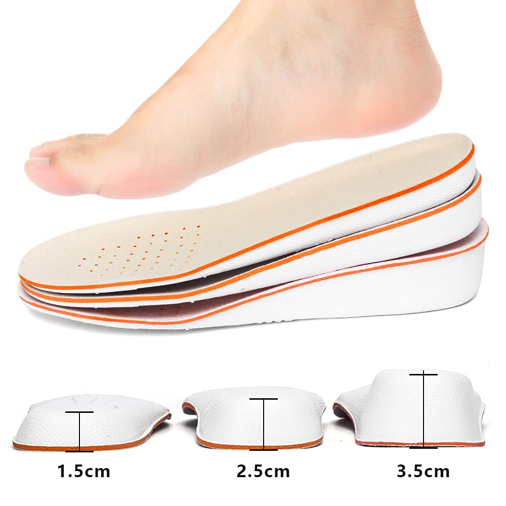 Le Donne degli Uomini Aumentano l'altezza Alta Piene Piene Isole Memory Schiuma Cuscino(EU Size(41-46),3.5cm)