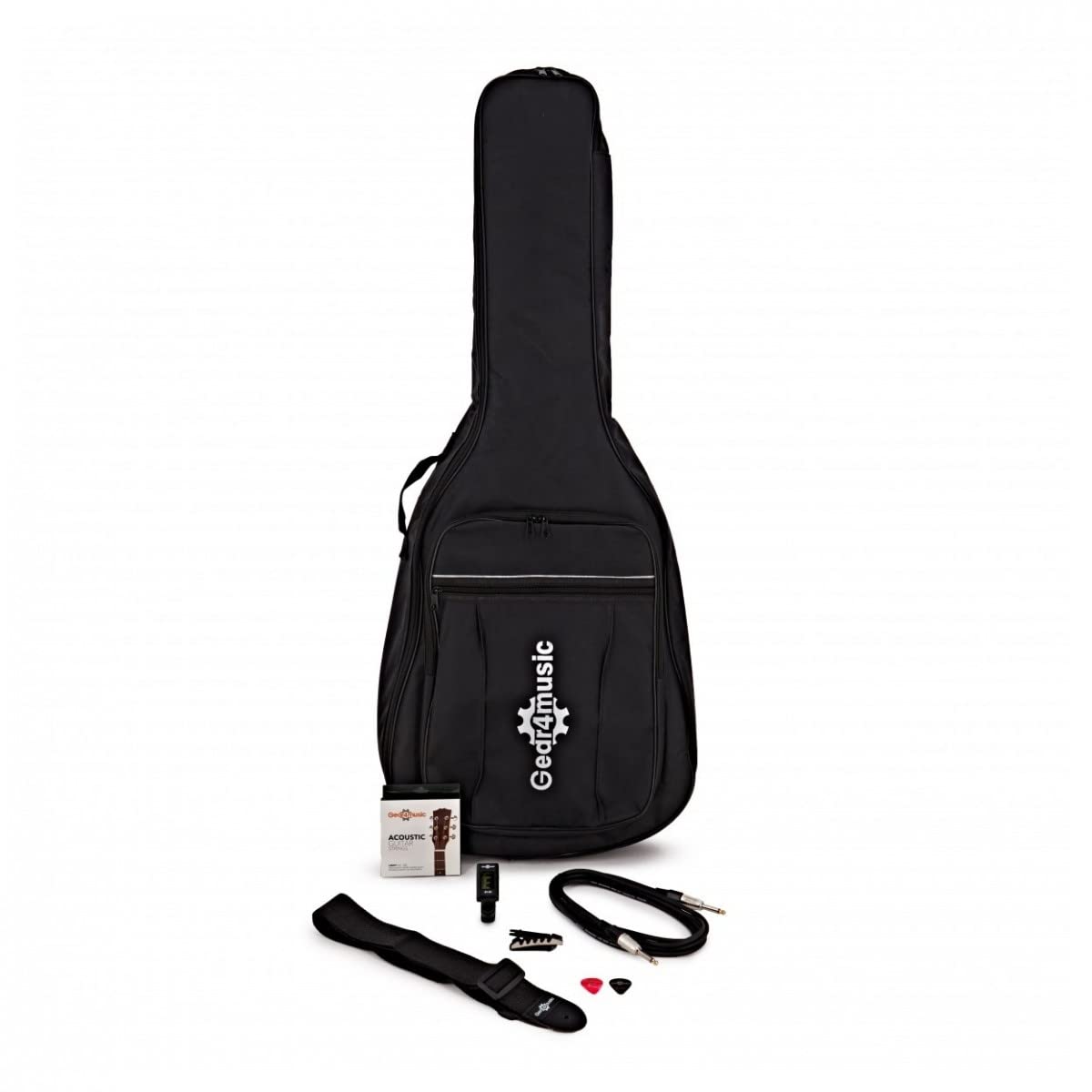 Gear4music SC-100 Guitare électro-acoustique Taille standard avec ampli 15W