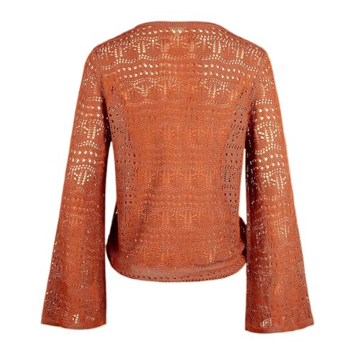 Boho Off Shoulder Sheer Crop Top with Sleeves & Ruffled Sweater Men Hoodie Pullover2