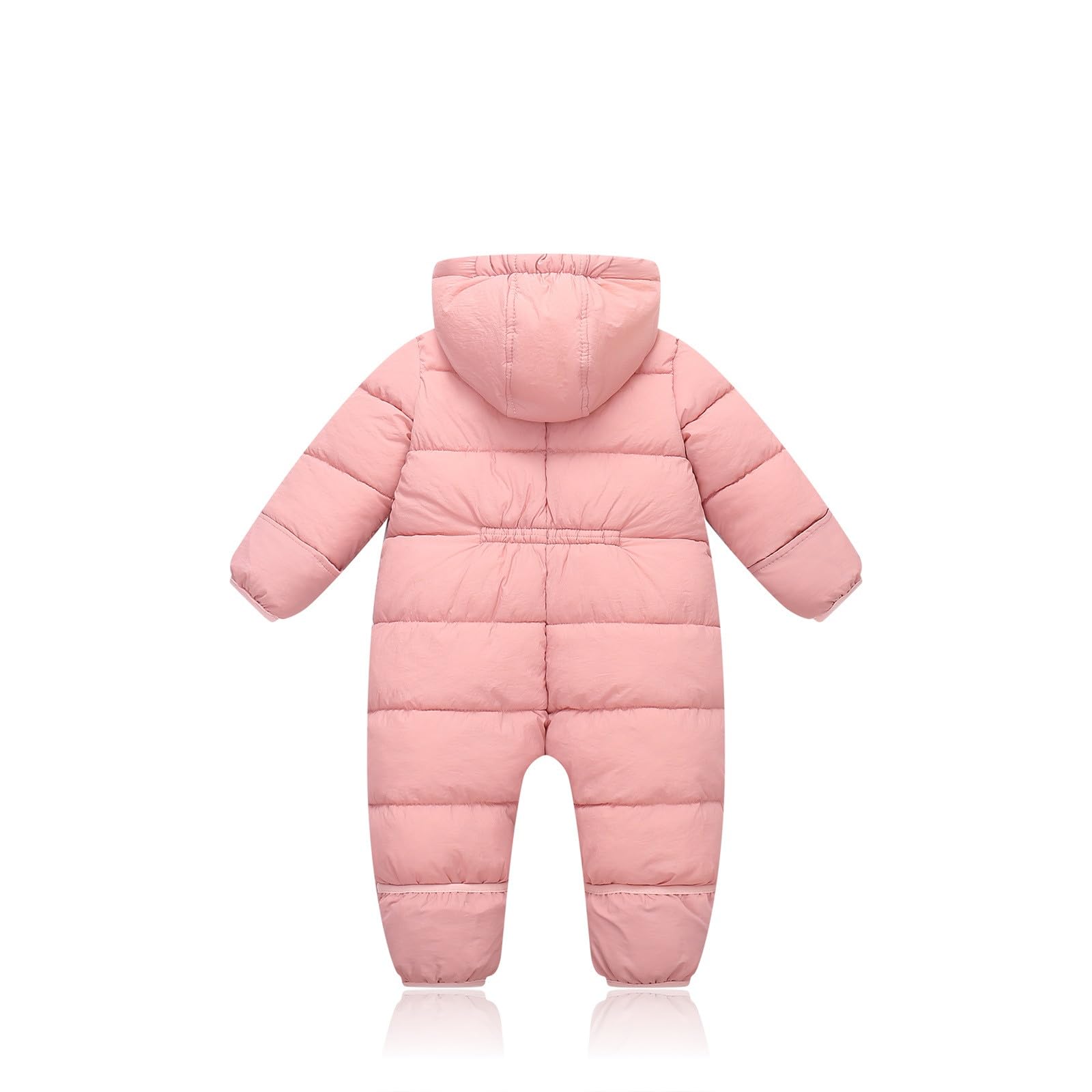 Mono de Invierno para bebés, niños y niñas, Forro Polar Grueso y Capucha, Ropa de Juego cálida, Cierre de Cremallera, Patucos Plegables, Ideal para Nieve y frío Extremo.
