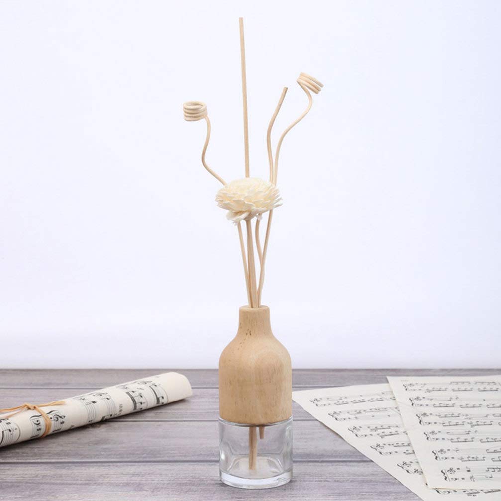 Healifty 50pcs Rattan Sticks for Diffuser Natural Oil Reeds for Home Fragrance for Living Room Bedroom Office and Weddings