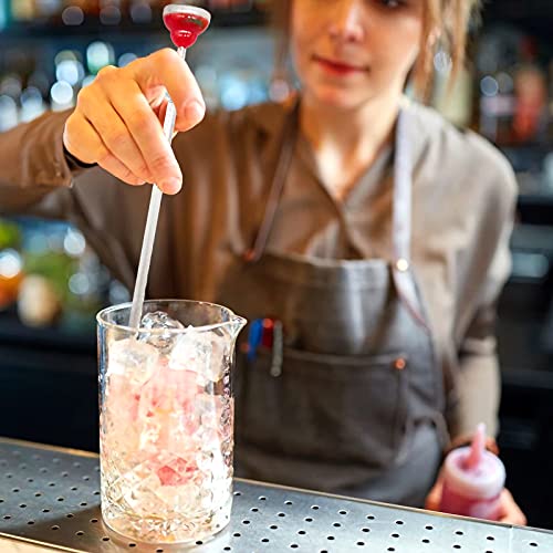 10 STKS Cocktail Roerders Swizzle Sticks Acryl Drink Roerders Herbruikbare Kleurrijke Swizzle Sticks met Wijn Glas… - Afbeelding 7