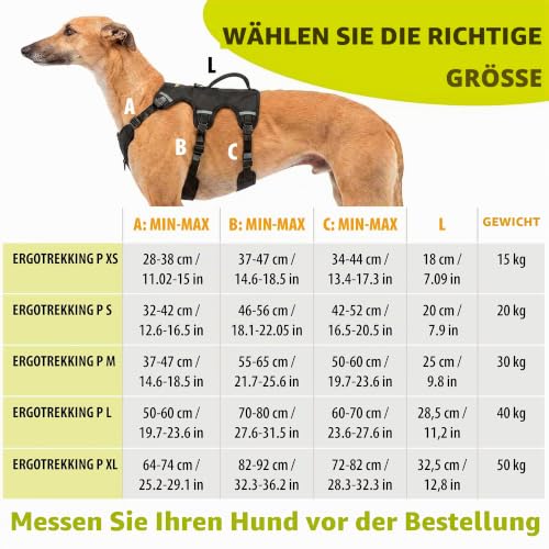 Ferplast verstellbares Hundegeschirr M Brustumfang 55-65 cm Schwarz
