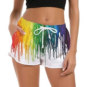 Freshhoodies Dames zwemshorts zomer 3D grafische zwembroek sneldrogende zwembroek korte strand hot pants watersport…