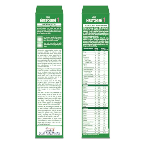 Image of Nestogen 1 Infant Formula Up to 6 Months, Bag-in-Box Pack, 400g
